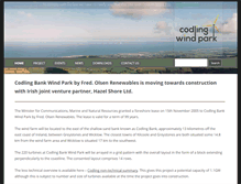 Tablet Screenshot of codlingwindpark.ie